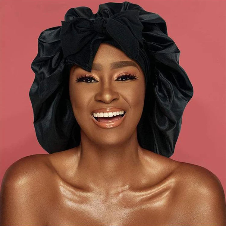 Silk-Blend Satin Hair Bonnet
