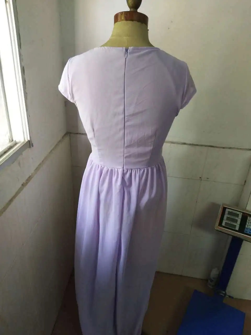 Women's Short Sleeve Chiffon Dress