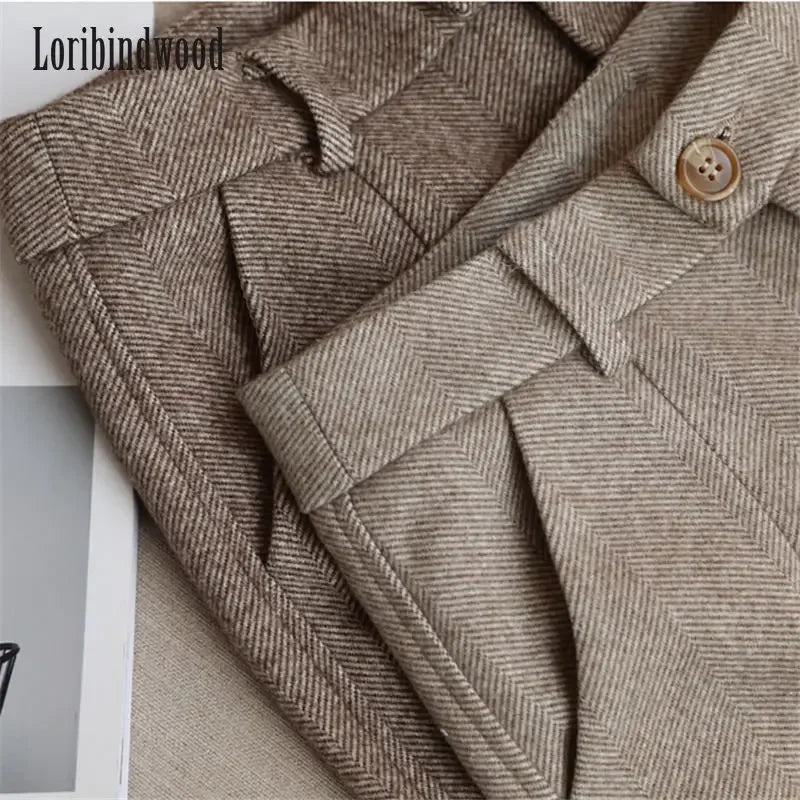 High Waisted Office Trousers