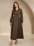 Women's Button-up, Long Dress