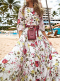 Elegant Floral Print Dress