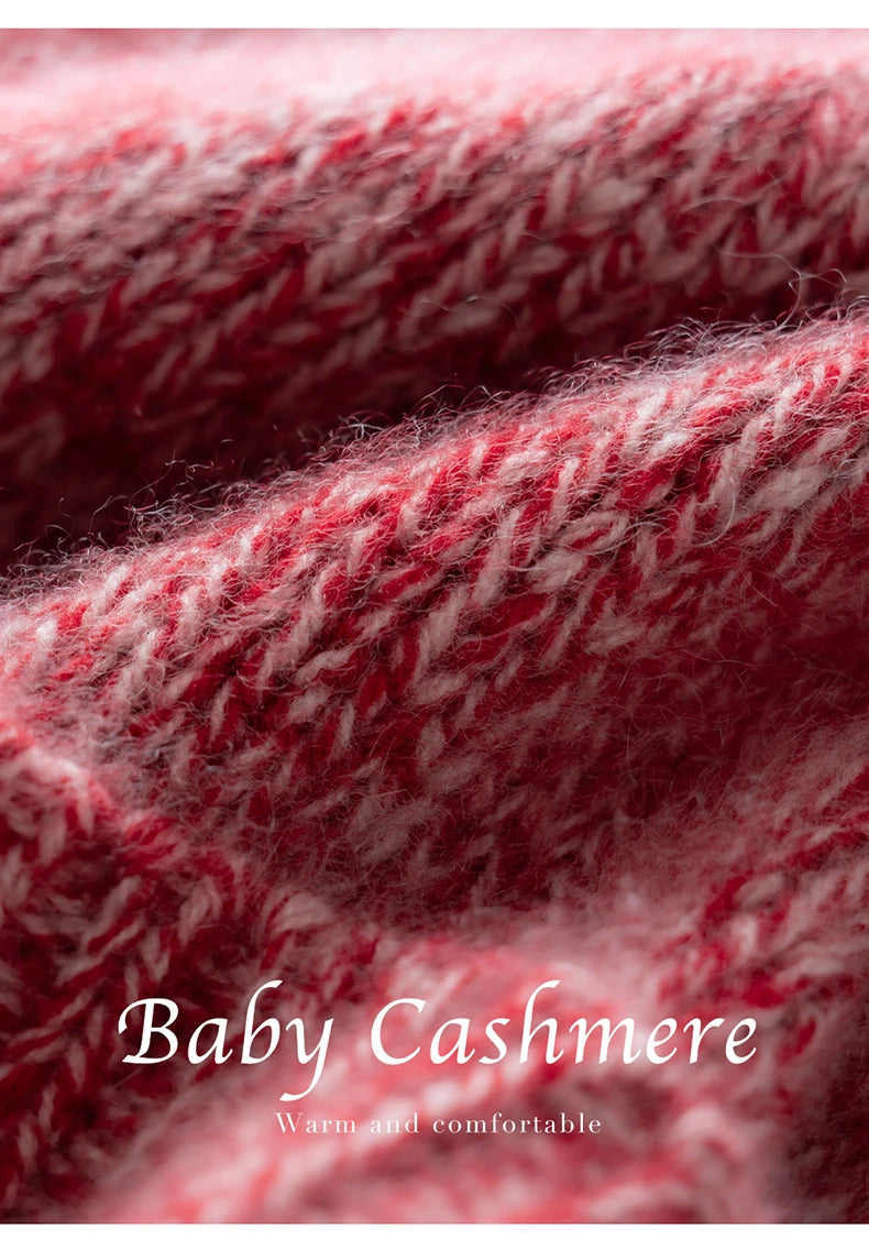 100% Cashmere Knitted Hat with Ear Protection