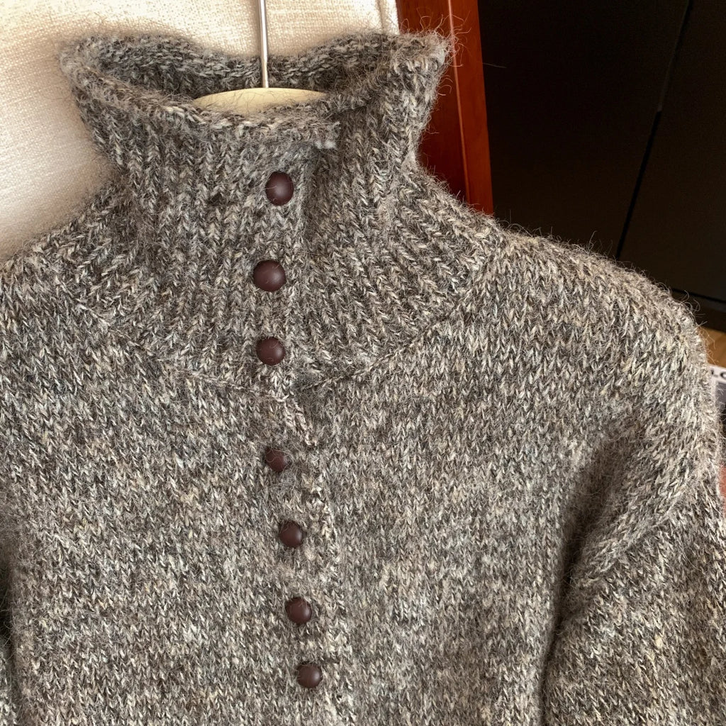 Turtleneck Cardigan Sweater