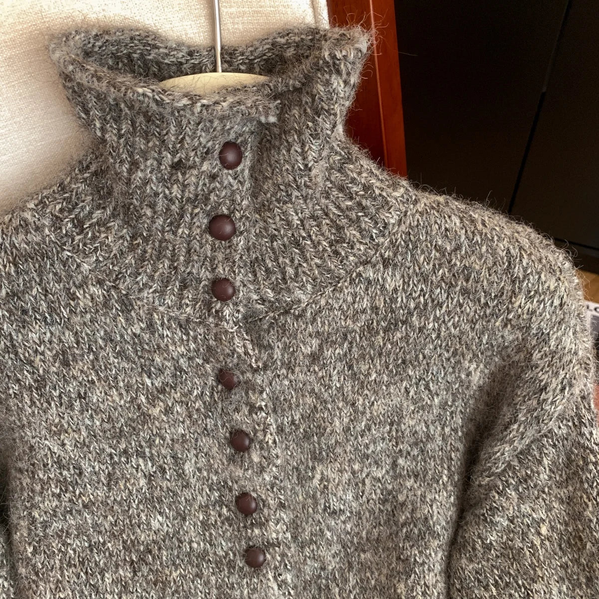 Turtleneck Cardigan Sweater