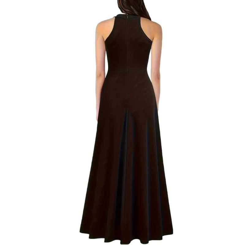 Sleeveless maxi slip dress
