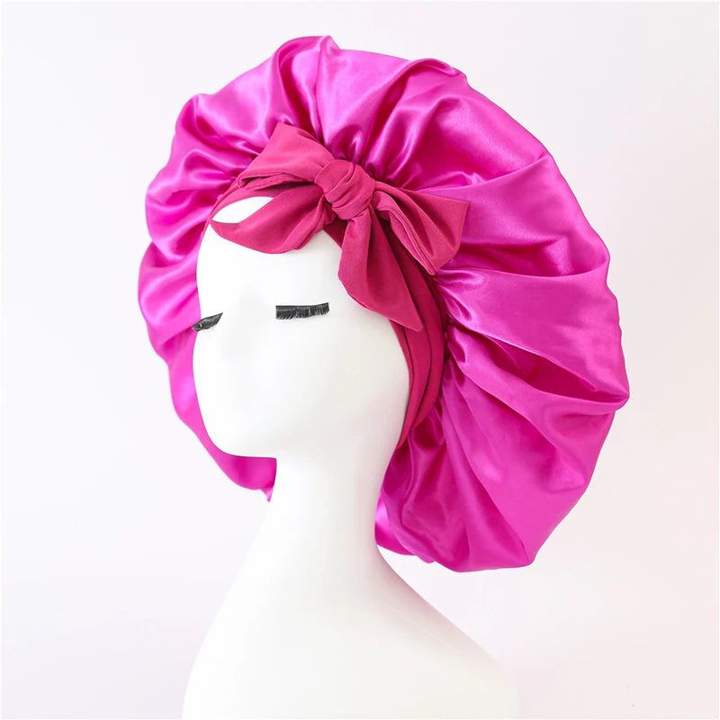 Silk-Blend Satin Hair Bonnet