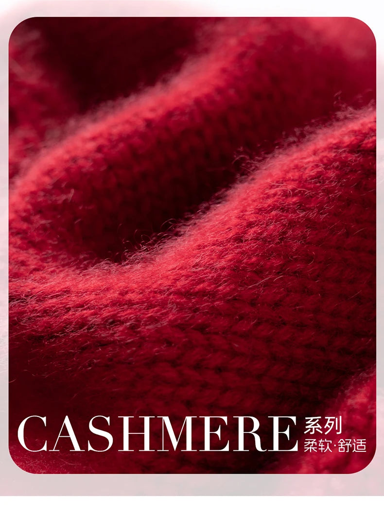 100% Cashmere Knitted Hat with Ear Protection