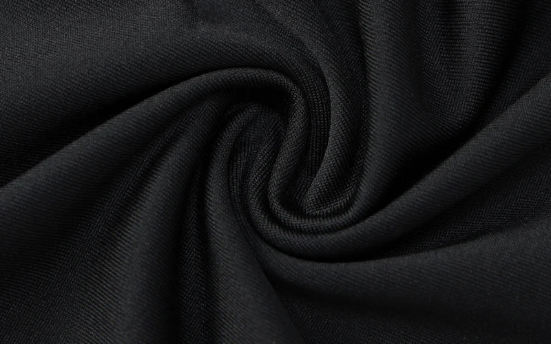 Long Sleeve Turtleneck Black Bodycon Maxi Dress