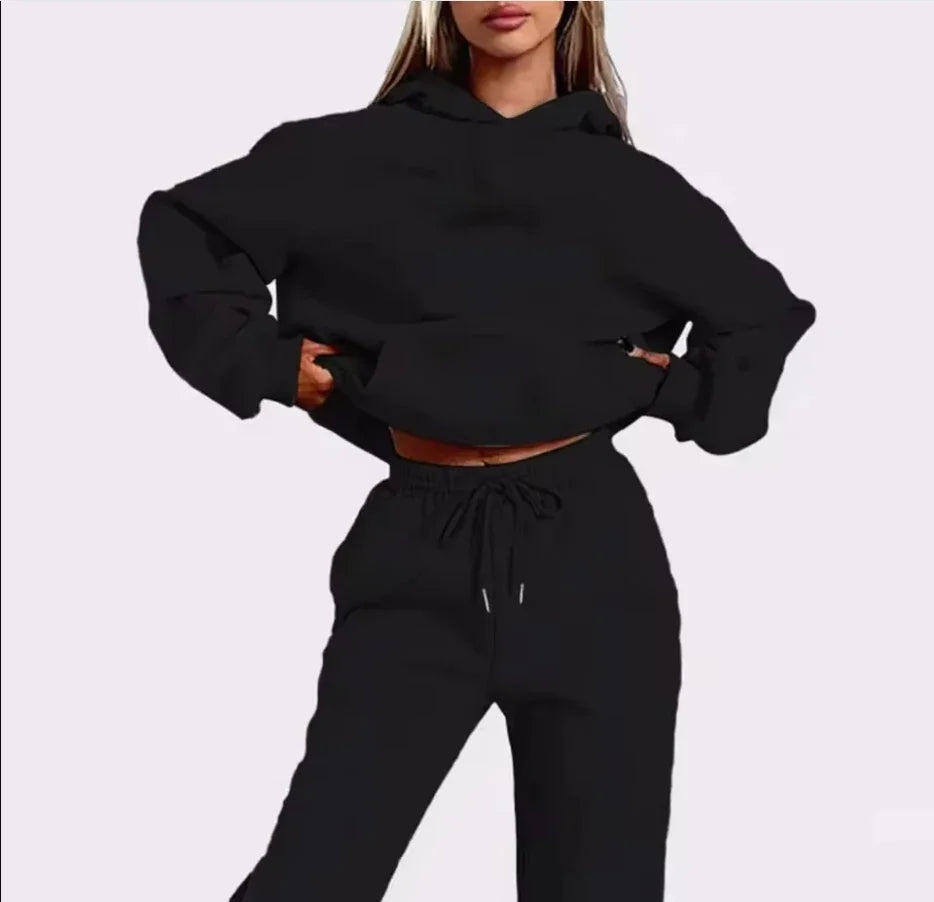 Two Piece Casual Hoodie Set