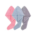 Solid color Absorbent Hair Towel Wrap