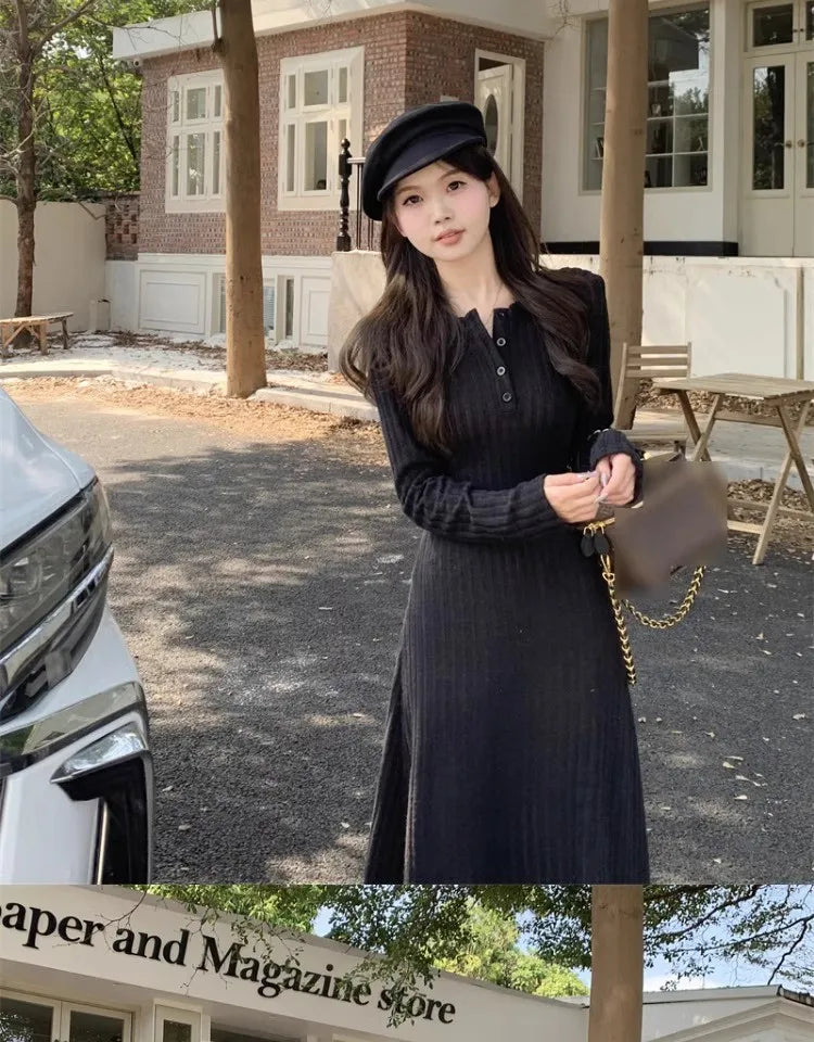 Long Sleeve Knitted Dress
