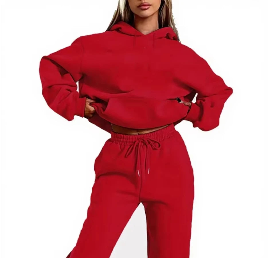 Two Piece Casual Hoodie Set