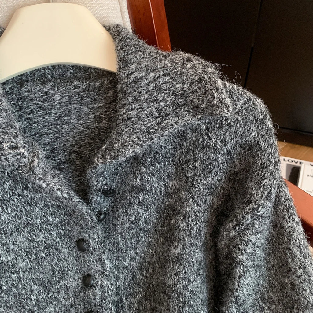 Turtleneck Cardigan Sweater
