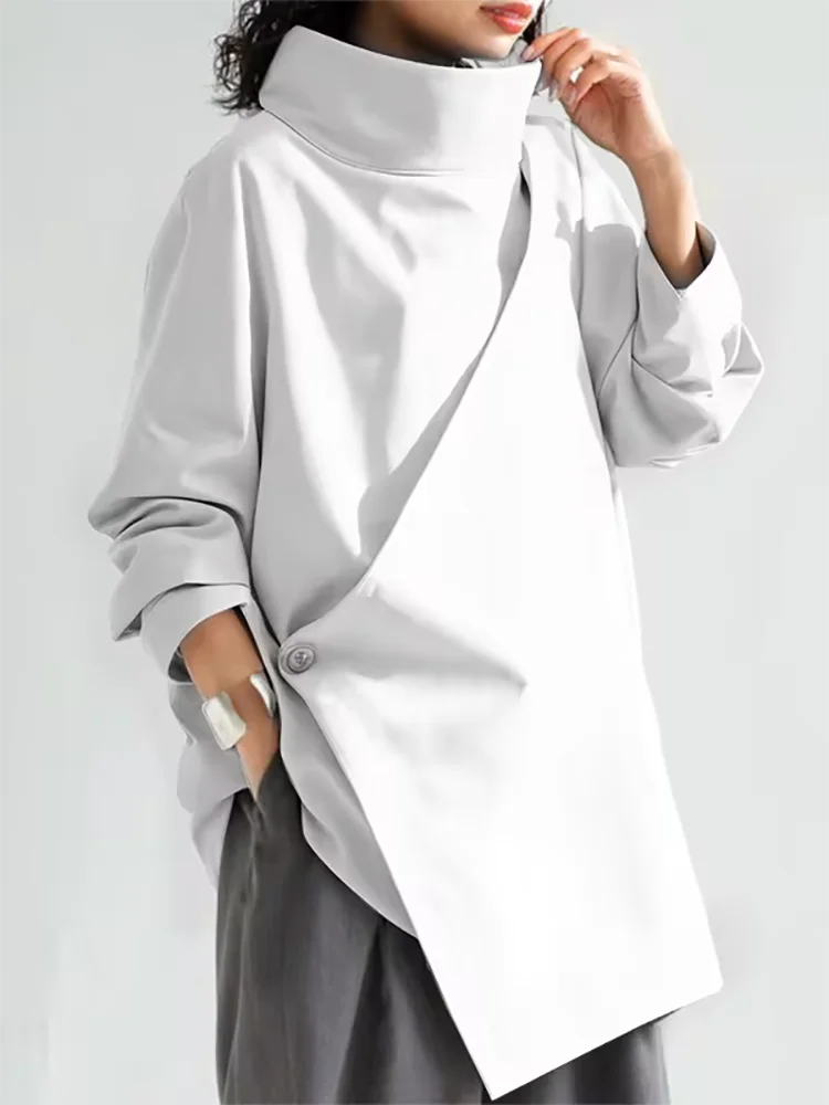 White Long Sleeves Smock