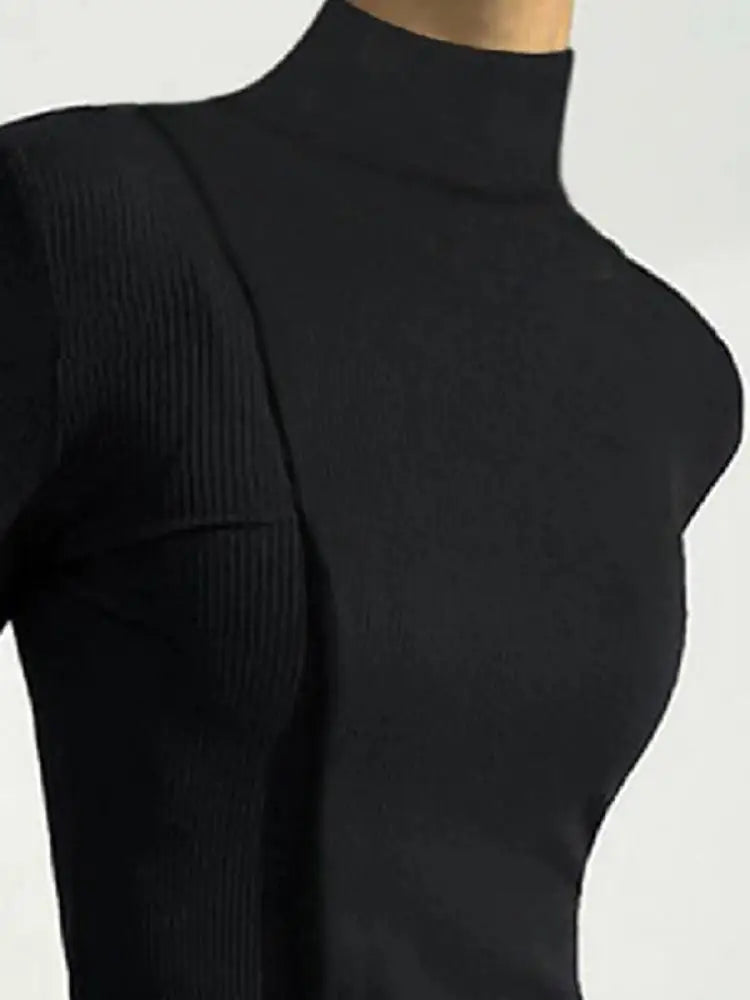 Long Sleeves Split Bottom Top