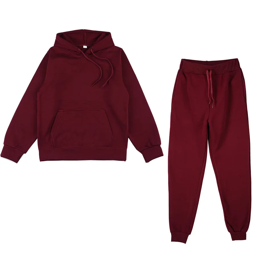 Two Piece Casual Hoodie Set