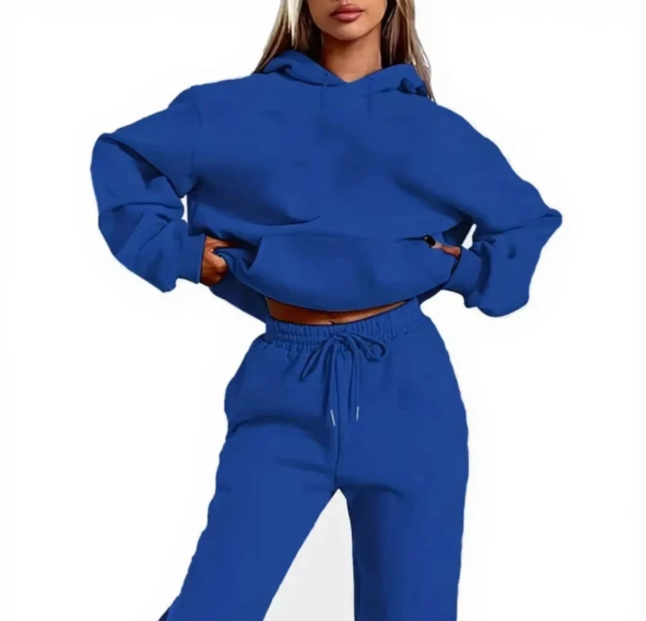 Two Piece Casual Hoodie Set