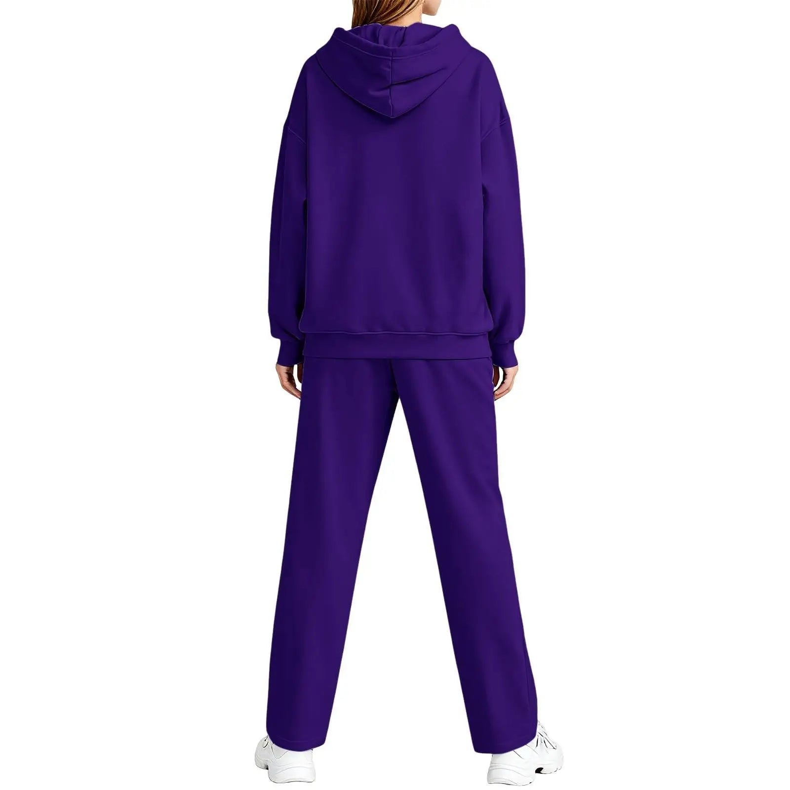 2 PiecePullover Tops And Wide Leg Pants Sweatsuit
