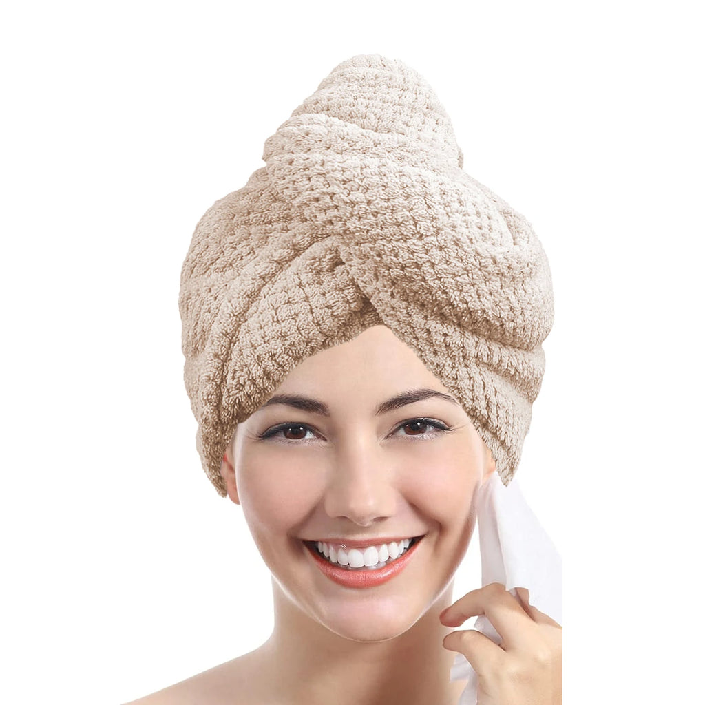 Solid color Absorbent Hair Towel Wrap