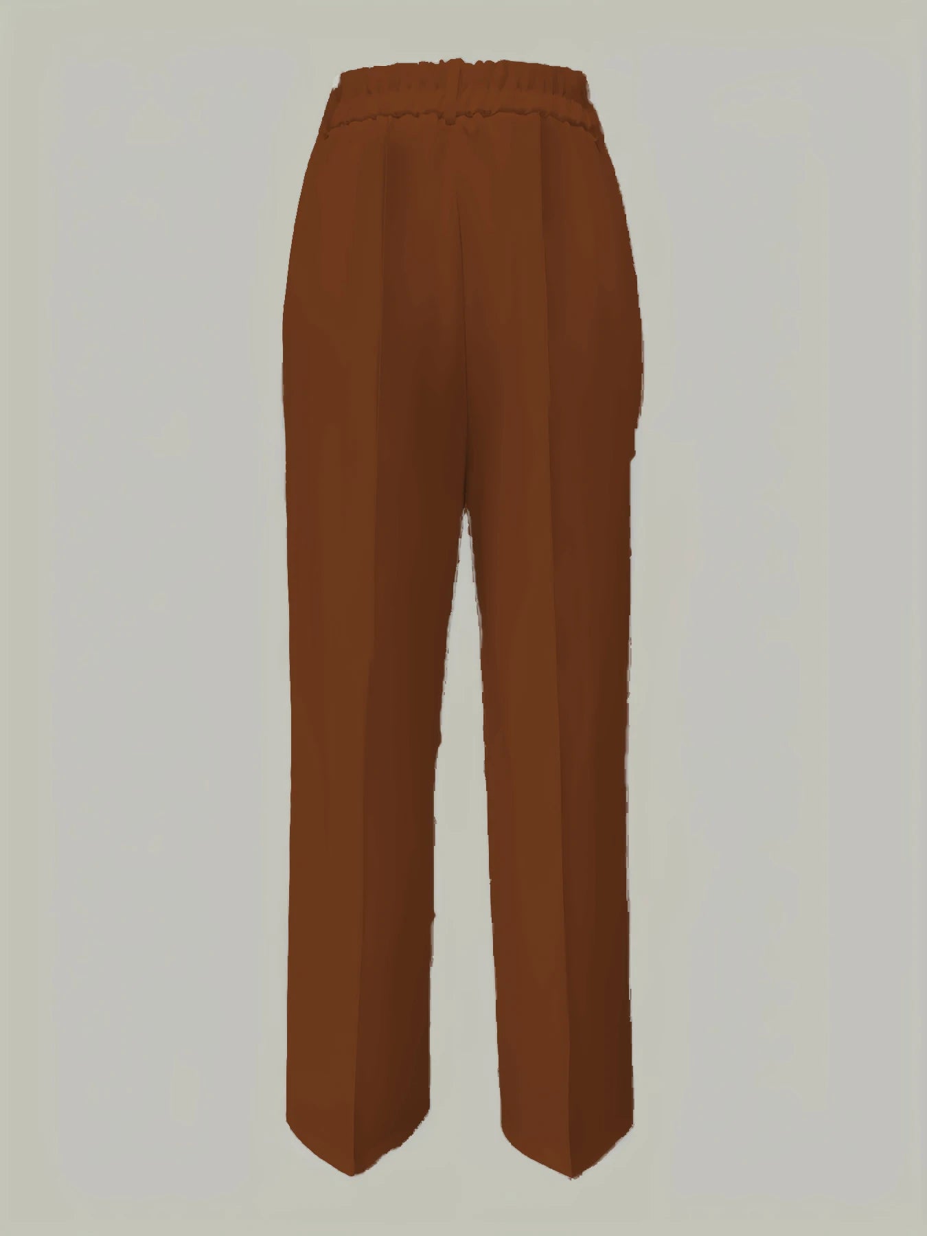 Hiigh-waisted, straight-cut, suit pants