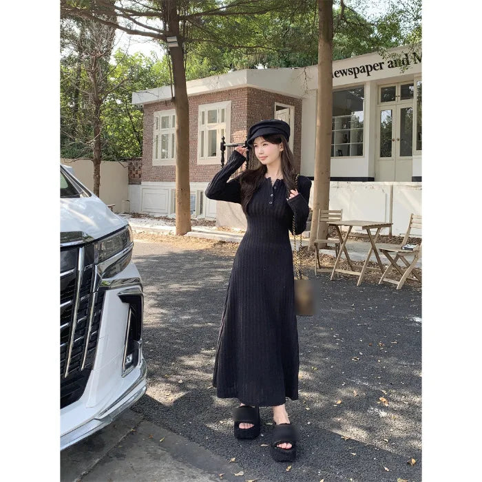 Long Sleeve Knitted Dress