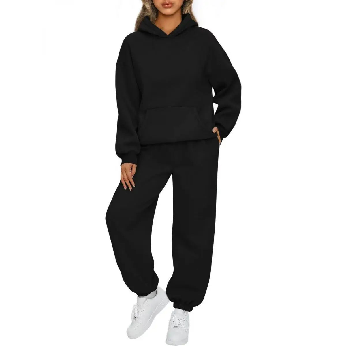 Long Sleeve Hoodie+Sports Pants Two Piece Set
