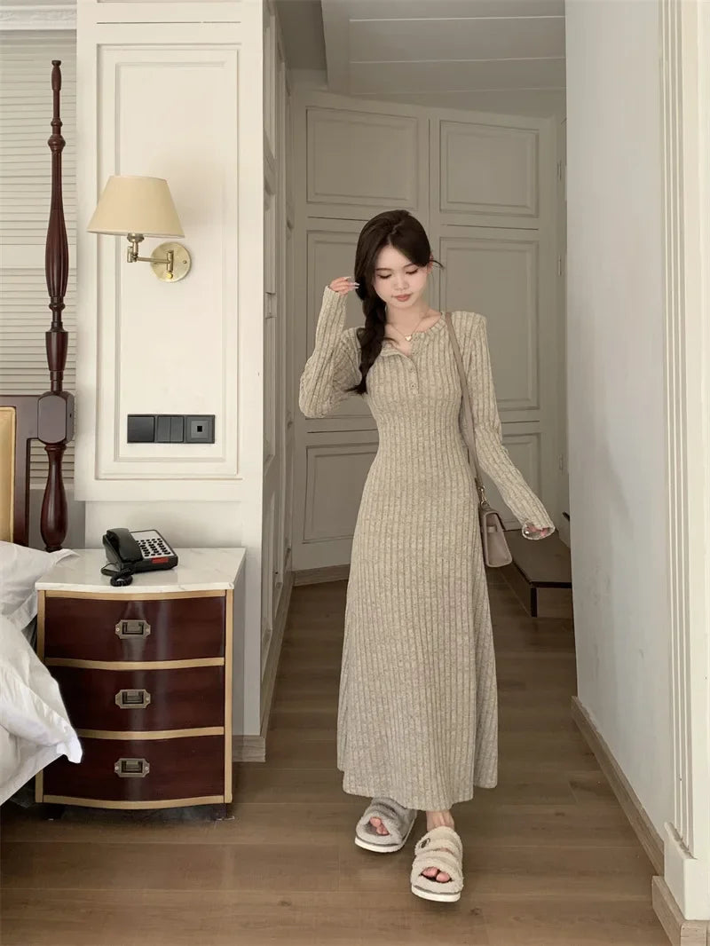 Long Sleeve Knitted Dress