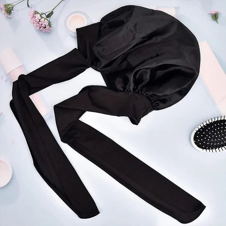 Silk-Blend Satin Hair Bonnet