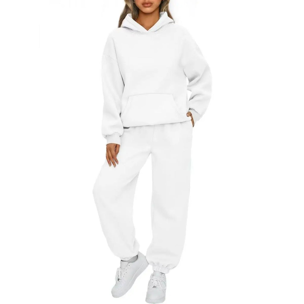 Long Sleeve Hoodie+Sports Pants Two Piece Set
