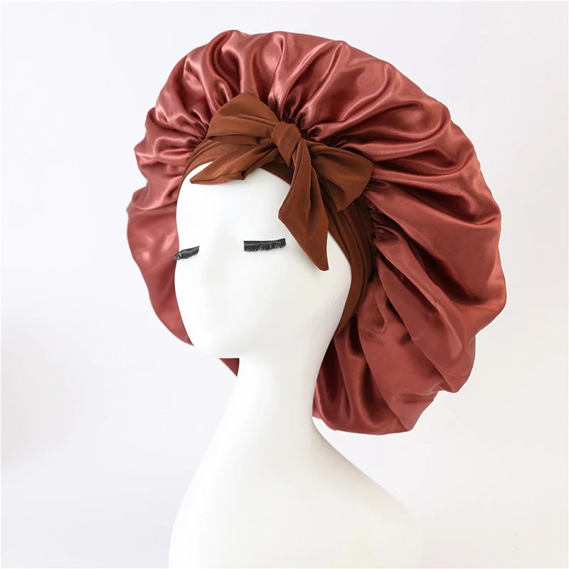 Silk-Blend Satin Hair Bonnet