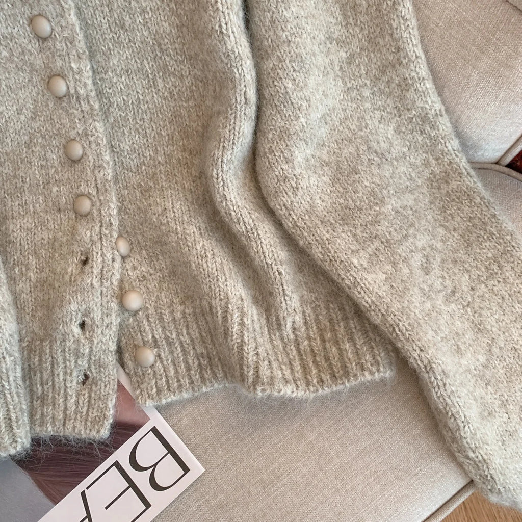 Turtleneck Cardigan Sweater