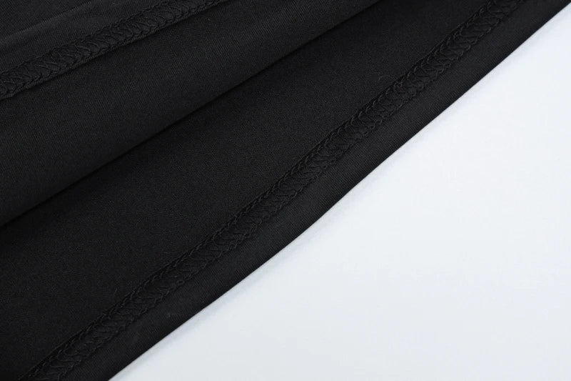 Long Sleeve Turtleneck Black Bodycon Maxi Dress