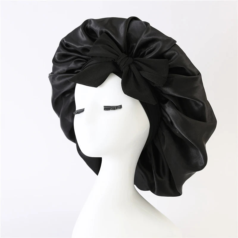 Silk-Blend Satin Hair Bonnet