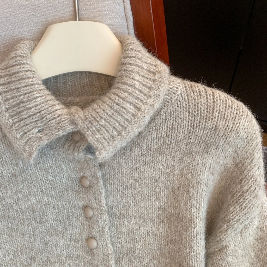 Turtleneck Cardigan Sweater