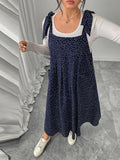 Plus Size Solid Overalls Maxi Dress For Women