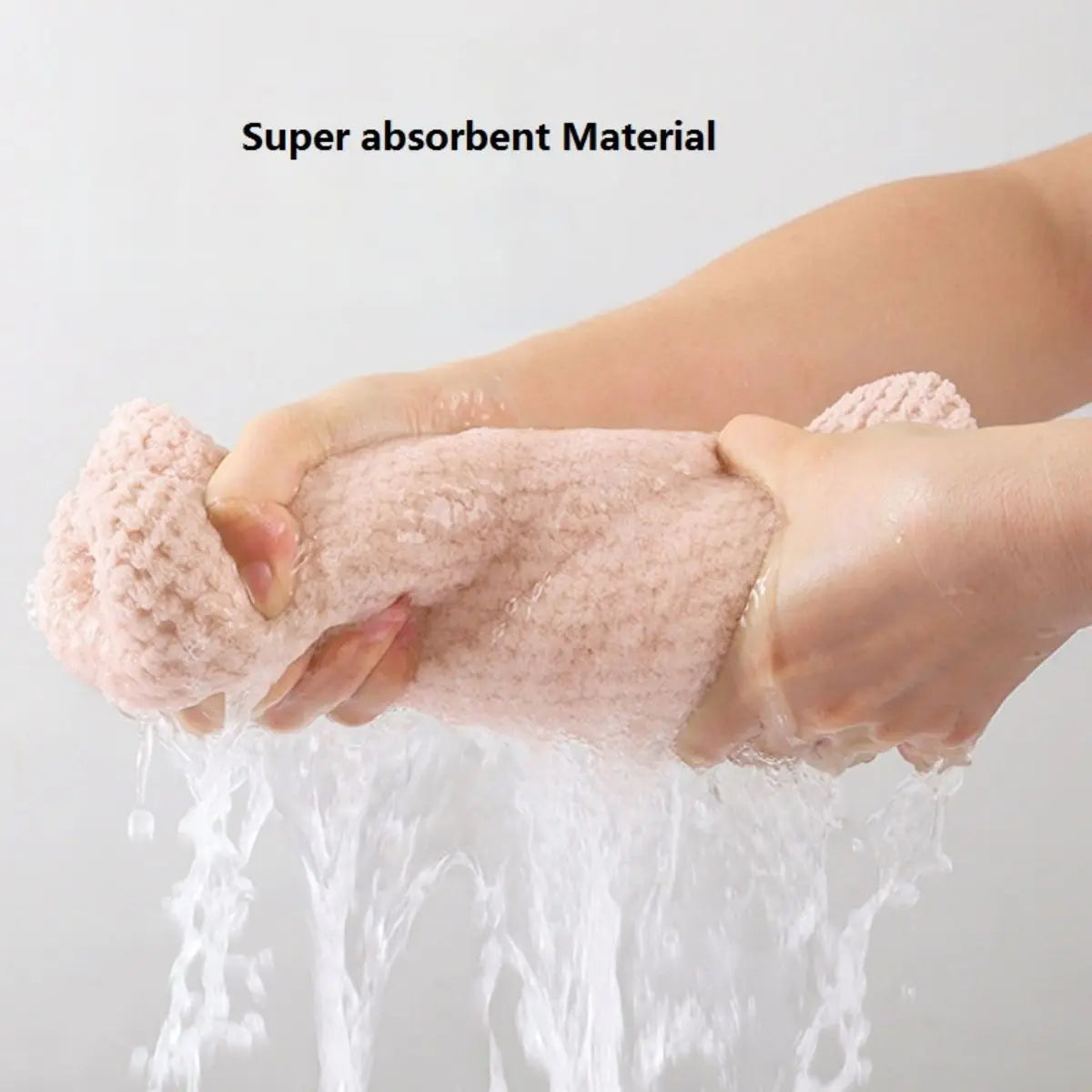 Solid color Absorbent Hair Towel Wrap