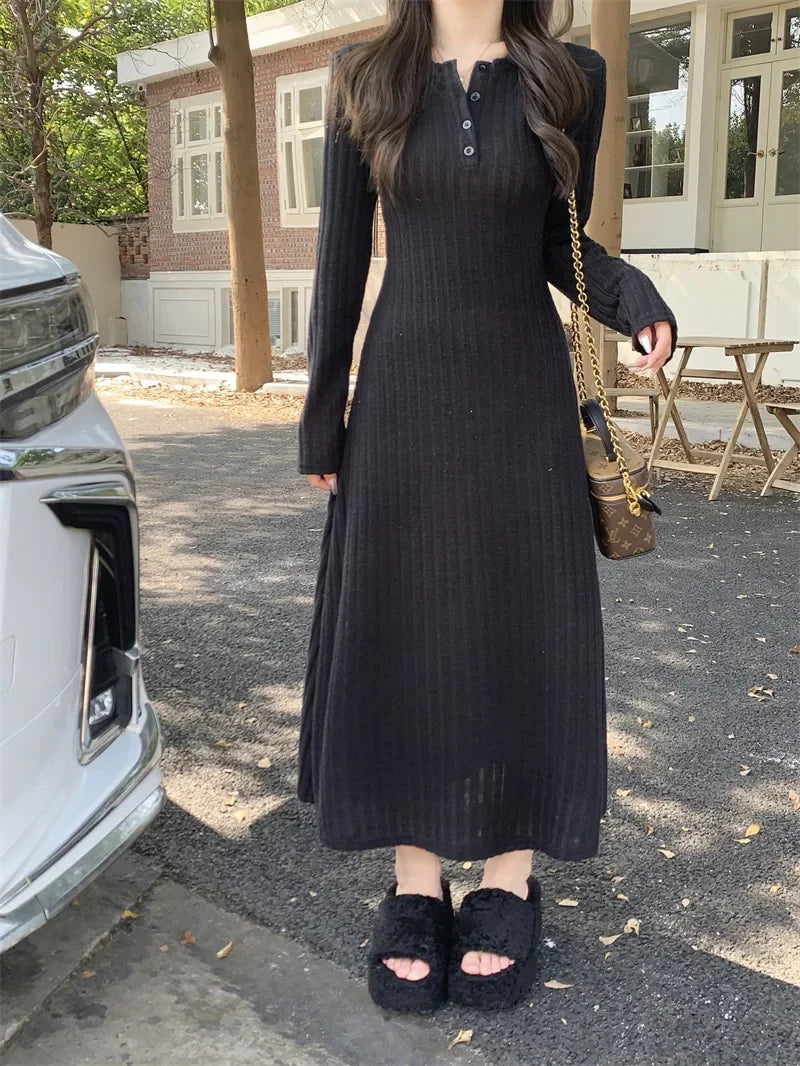 Long Sleeve Knitted Dress