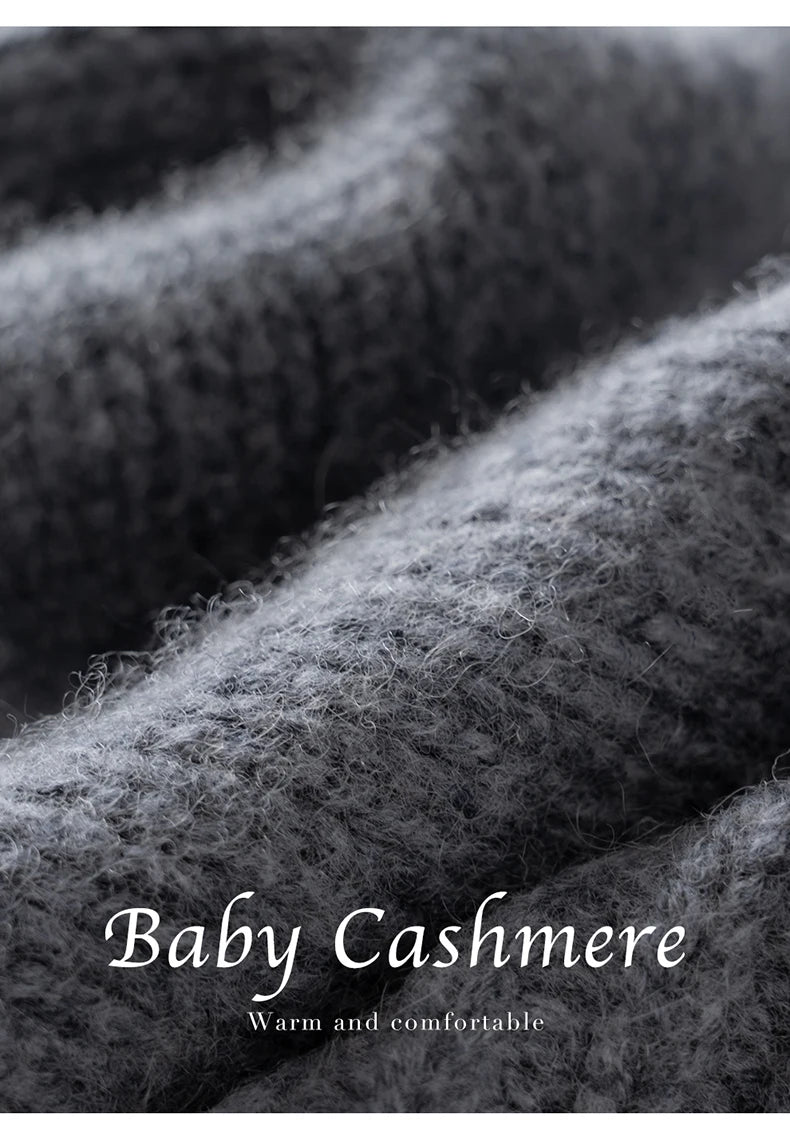 100% Cashmere Knitted Hat with Ear Protection