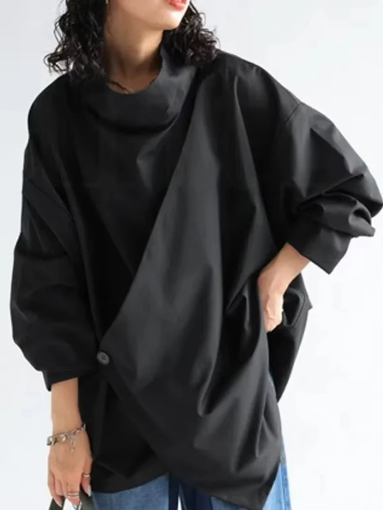 White Long Sleeves Smock