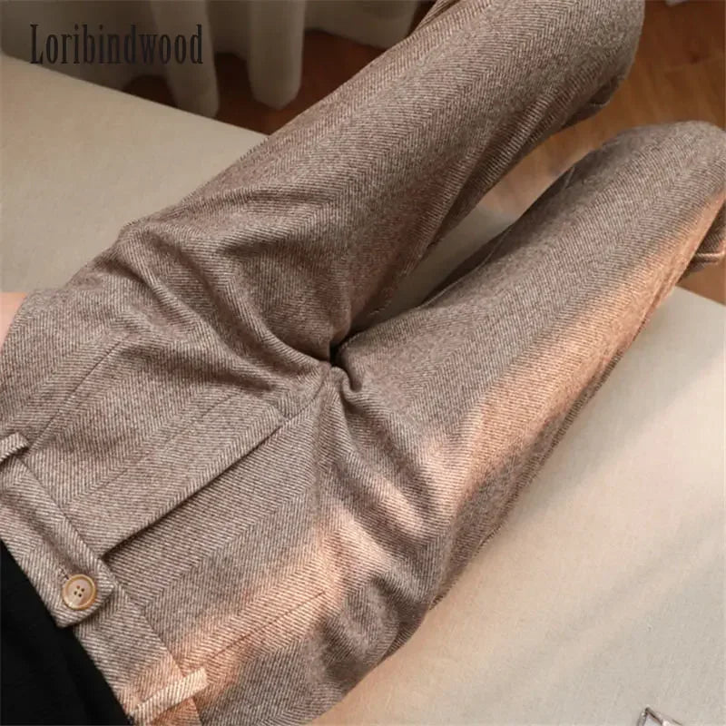 High Waisted Office Trousers