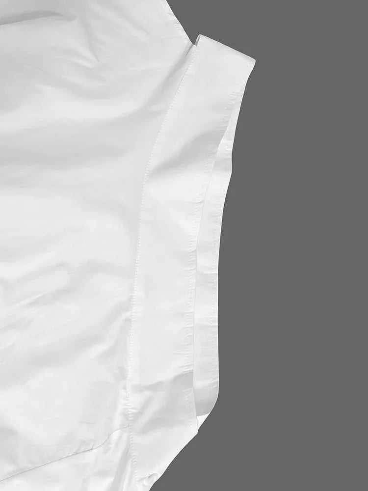 Casual Mid-Length Off-Shoulder White Dress
