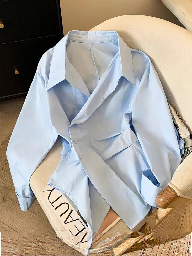 Elegant Long Sleeve Polo Shirt