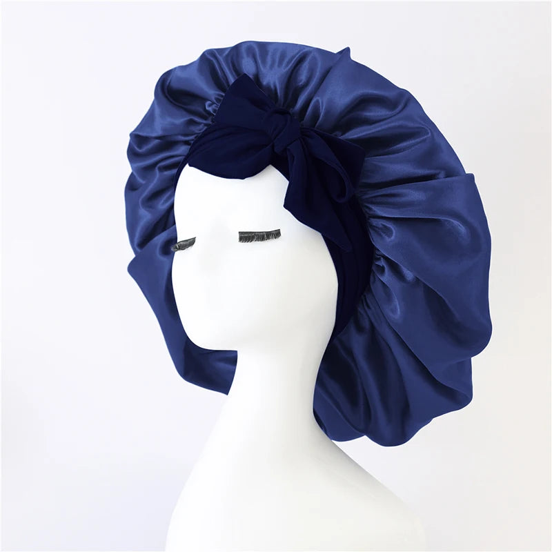 Silk-Blend Satin Hair Bonnet