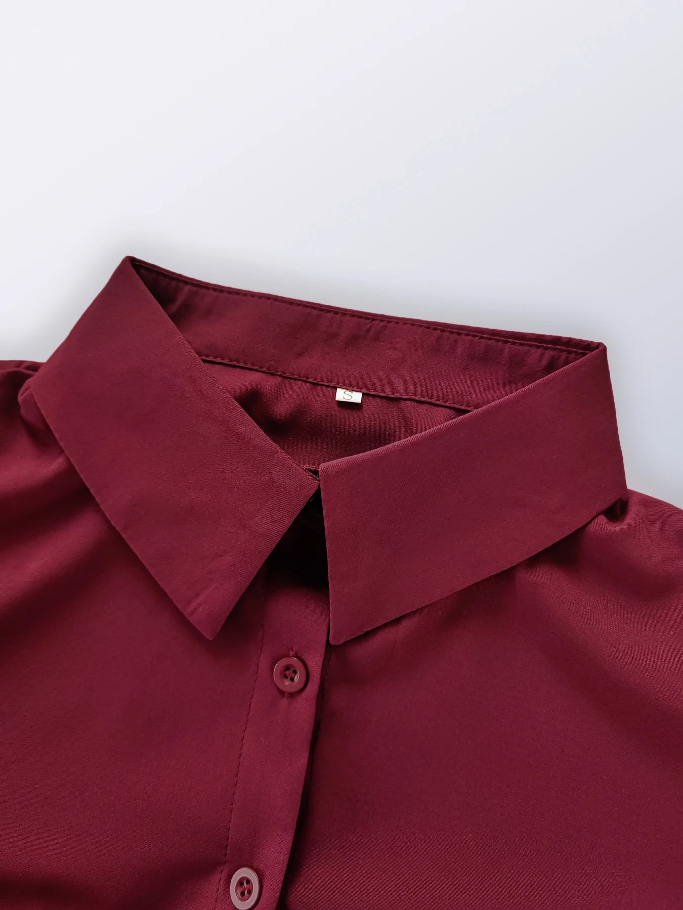 Women's Casual Button Down Long Sleeved Dress