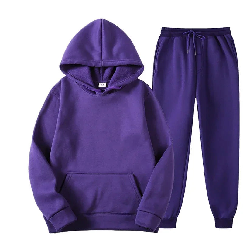Two Piece Casual Hoodie Set