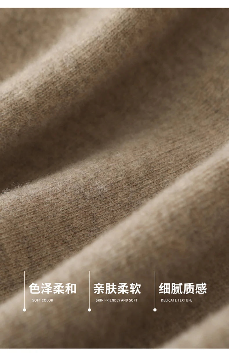 100% Pure Cashmere Wool Women's A-Line Skirt w/Pocket