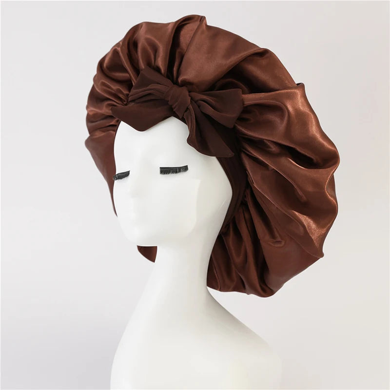 Silk-Blend Satin Hair Bonnet
