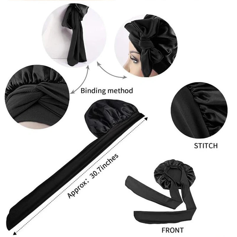 Silk-Blend Satin Hair Bonnet