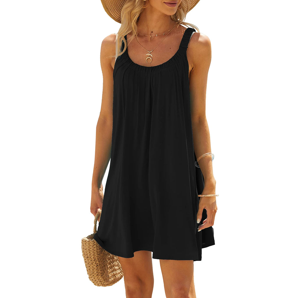 Casual Sleeveless Summer Short Beach Dress