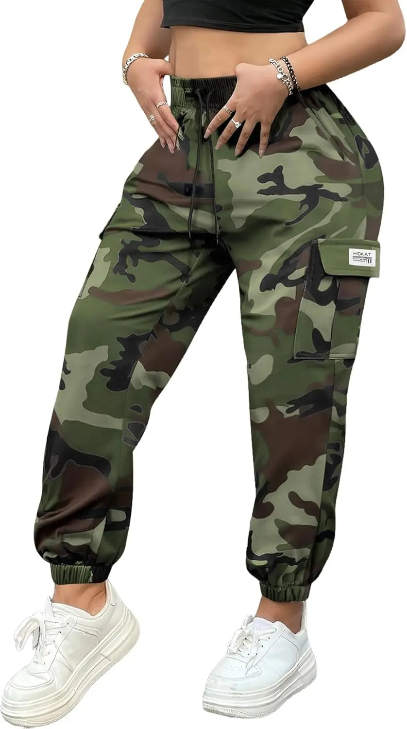 Women’s Lightweight Quick-Dry Camo Solid/Cargo Tapered Leg Pants